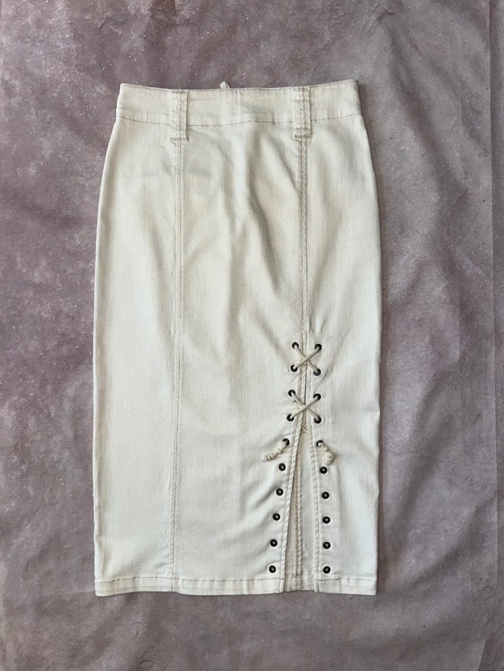Holding Horses Anthropologie Lace-Up Pencil Skirt 4
